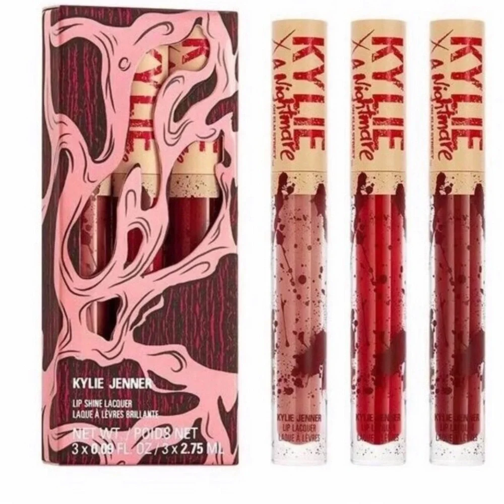 SALE rare kylie x nightmare on elm street lip lacquer set